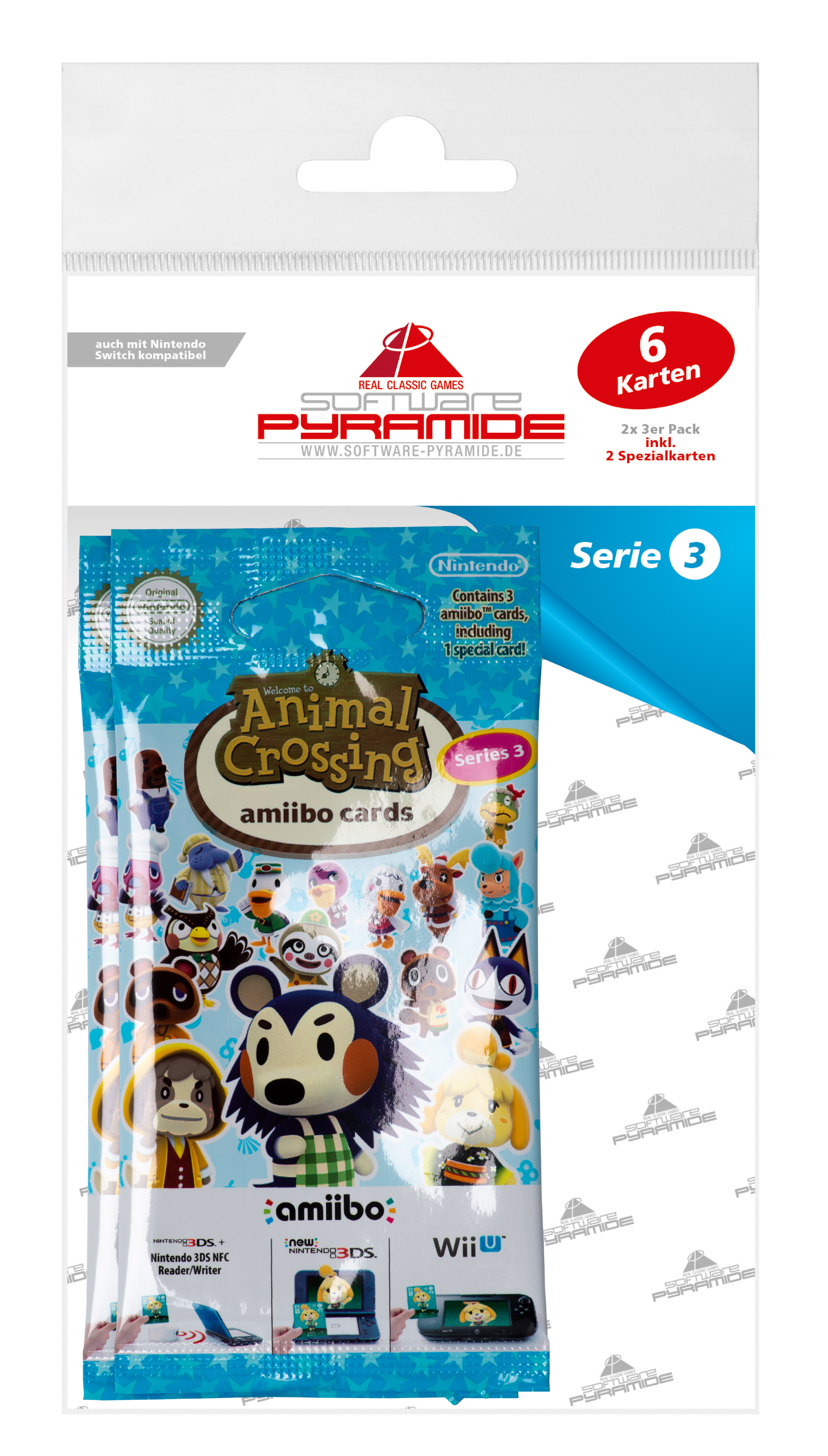 amiibo Animal Crossing - Serie 3 - 2x 3 Karten amiibo Animal Crossing - Serie 3 - 2x 3 Karten