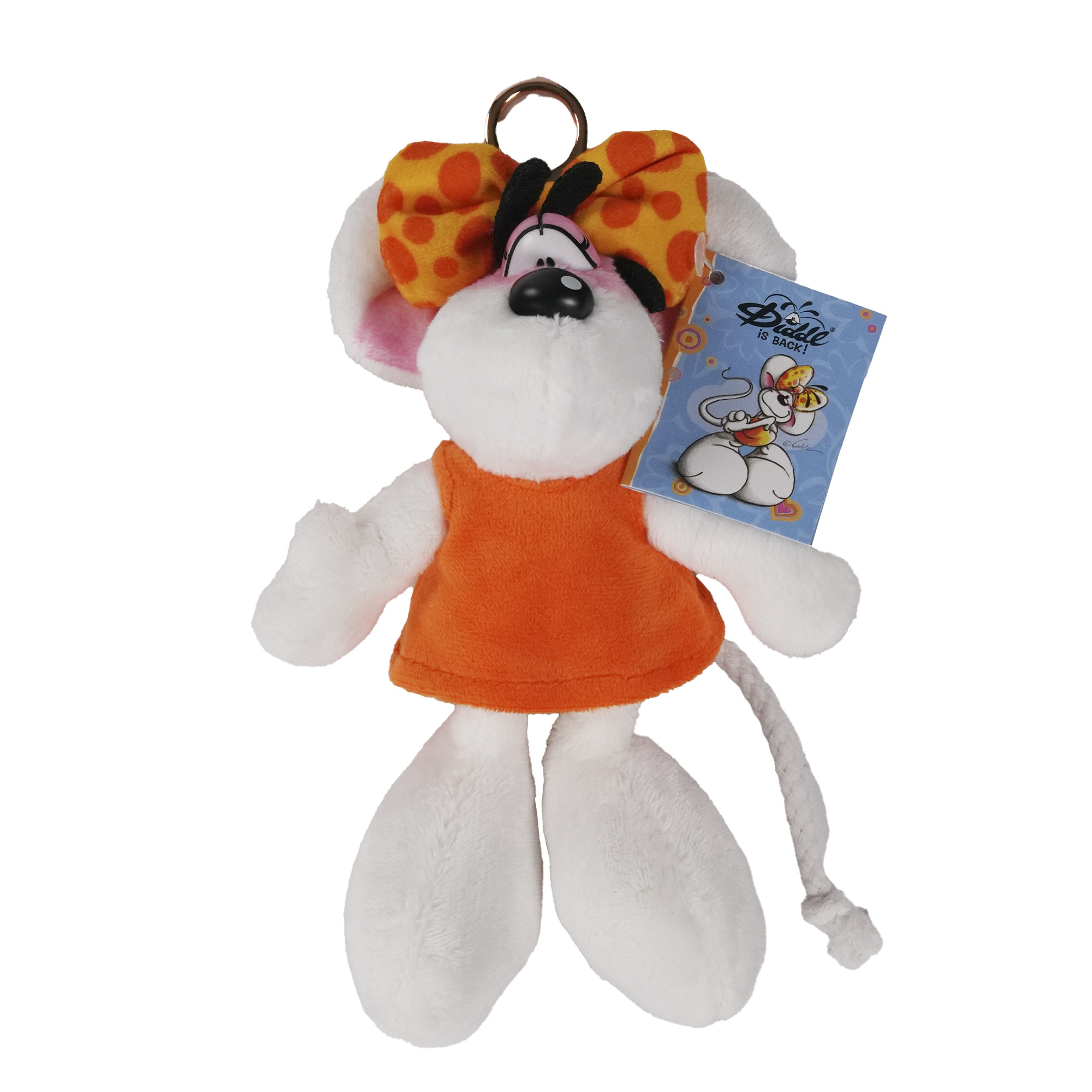 Diddl - Plüsch Schlüsselanhänger orange 15cm