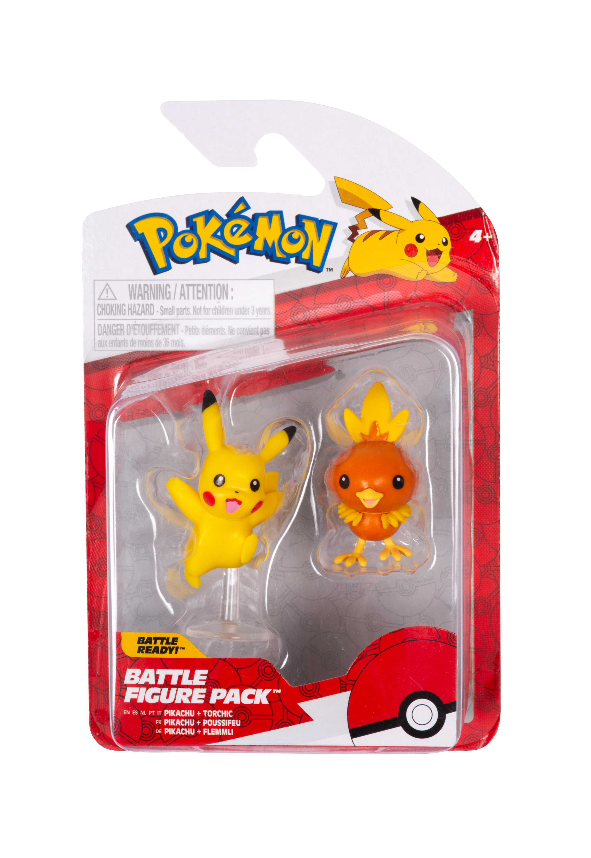 Pokémon - Battle Figur 2er Pack - Flemmli & Pikachu