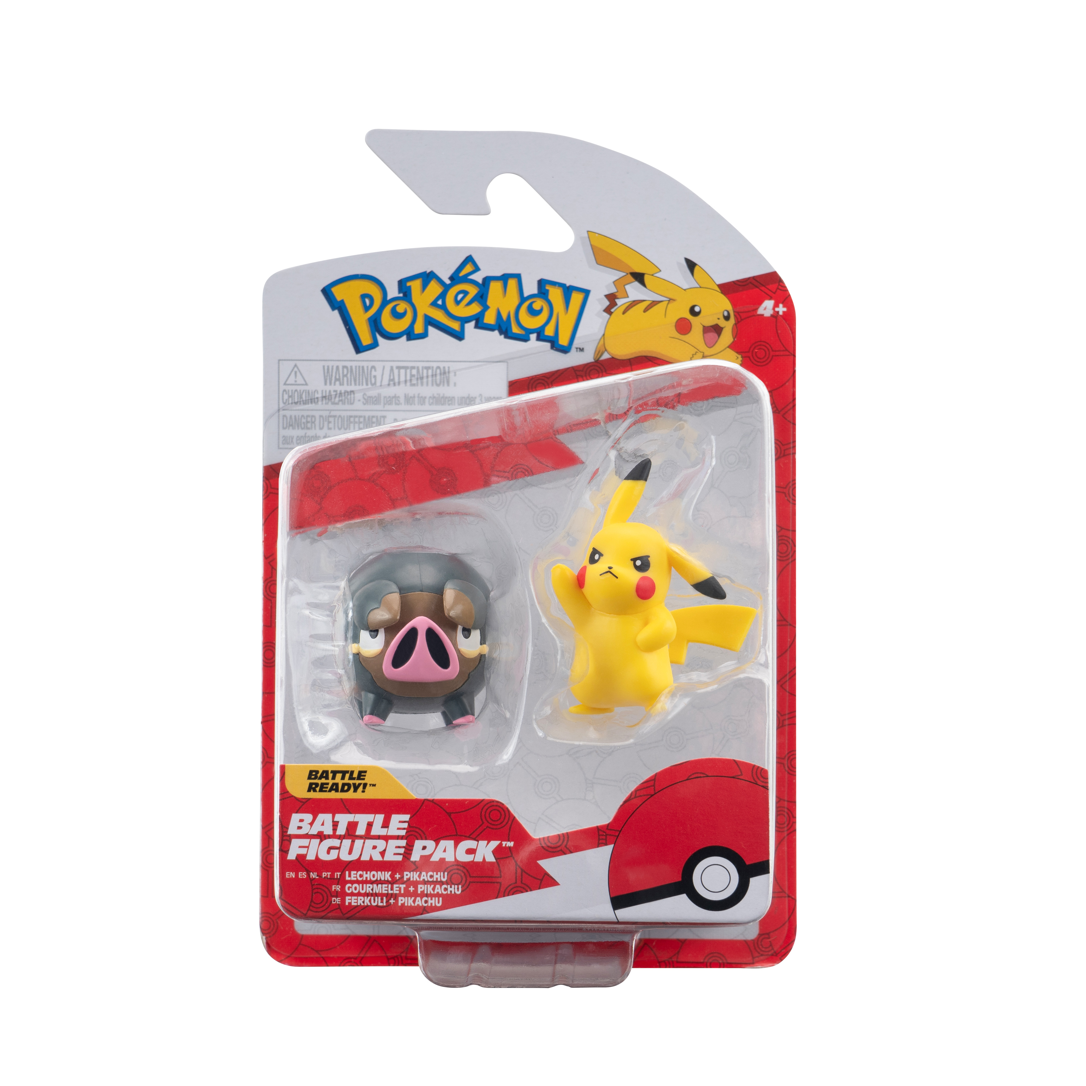 Pokémon - Battle Figur 2er Pack - Pikachu & Ferkuli