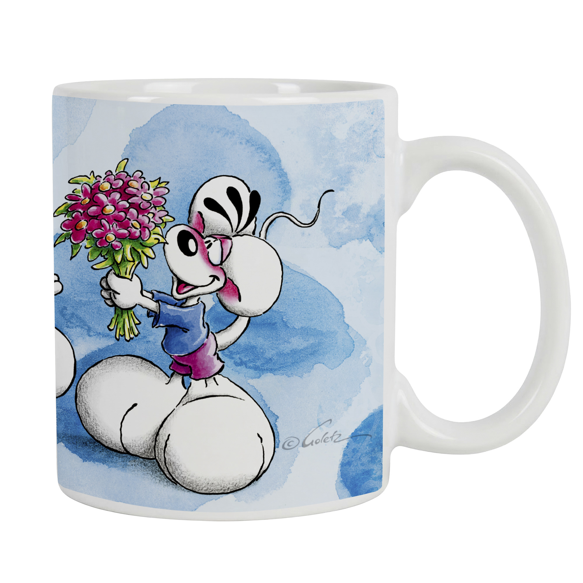 Diddl - Tasse blau