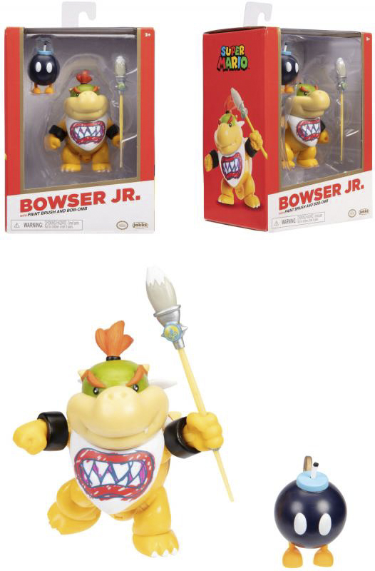 Super Mario - Bowser Junior 10 cm Figur (Sammlerbox)