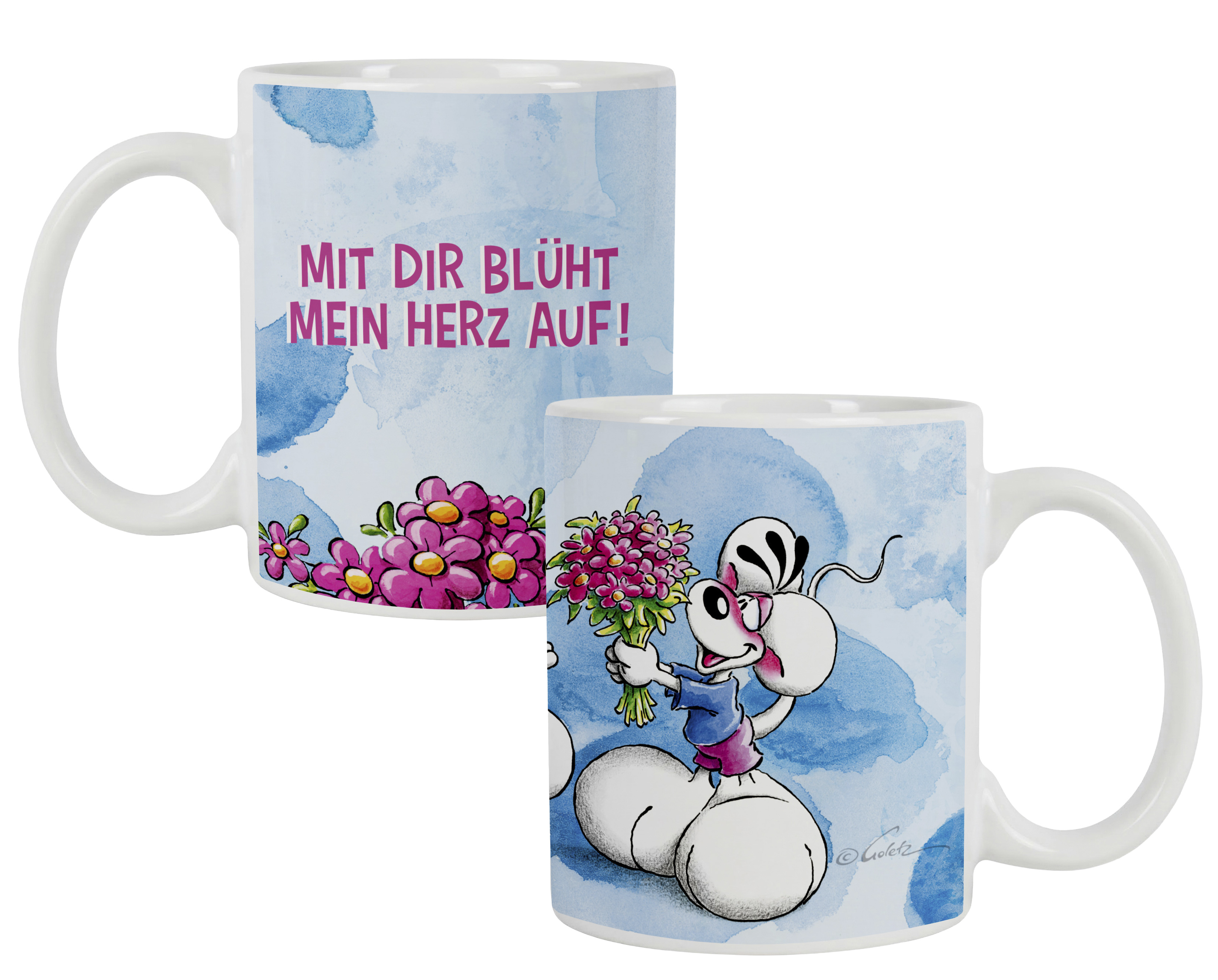 Diddl - Tasse blau