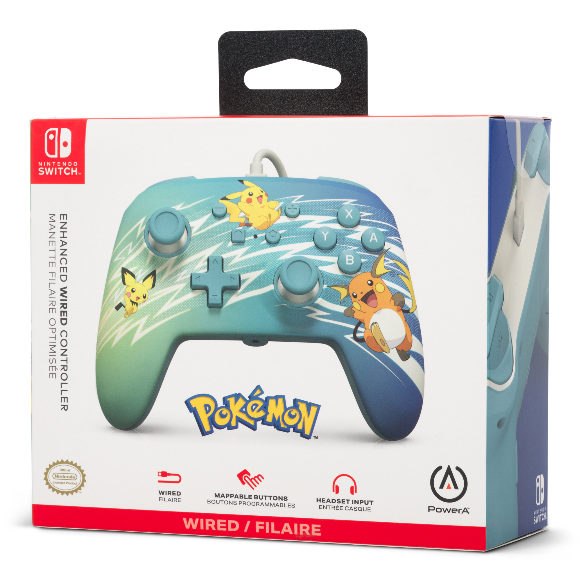 Nintendo Switch - Controller Pokémon Pikachu Evolution (kabelgebunden)