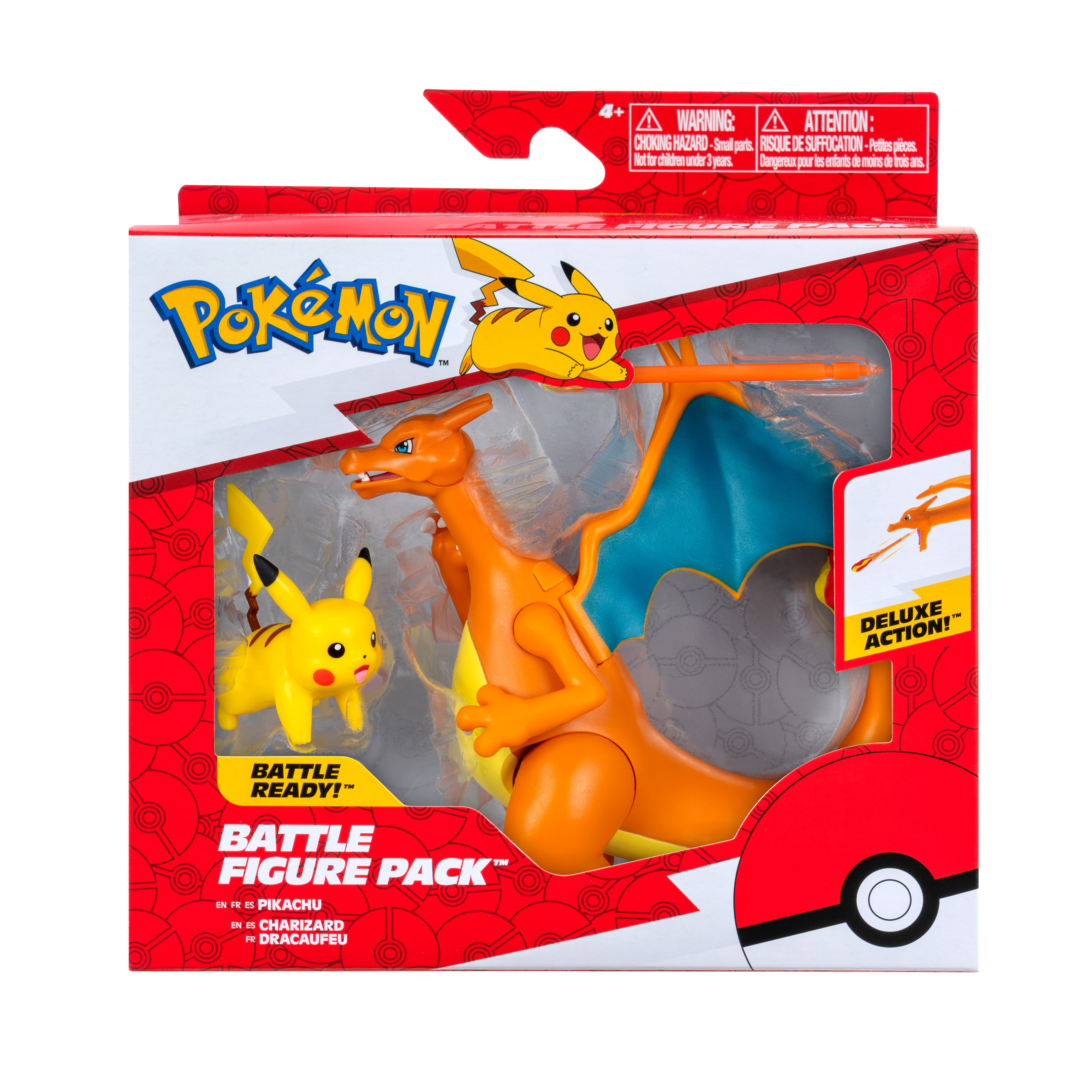 Pokémon - Battle Figur 2er Pack - Pack Glurak & Pikachu