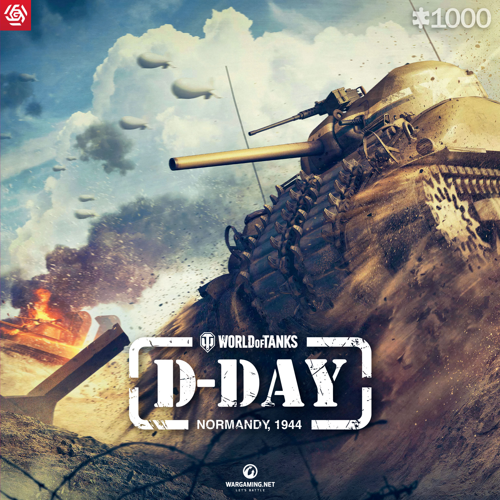 Puzzle - World of Tanks D-Day - 1000 Teile