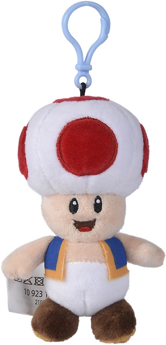 Super Mario - Toad - Plüsch Schüsselanhänger 15 cm Super Mario - Toad - Plüsch Schüsselanhänger 15 cm