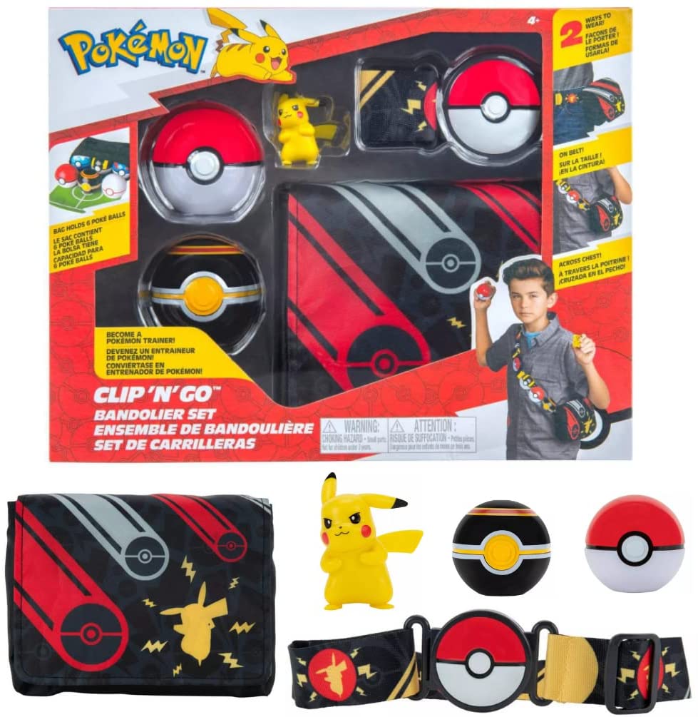 Pokémon - Clip´n Go Bandolier Set - Pikachu (Pokéball & Luxusball)