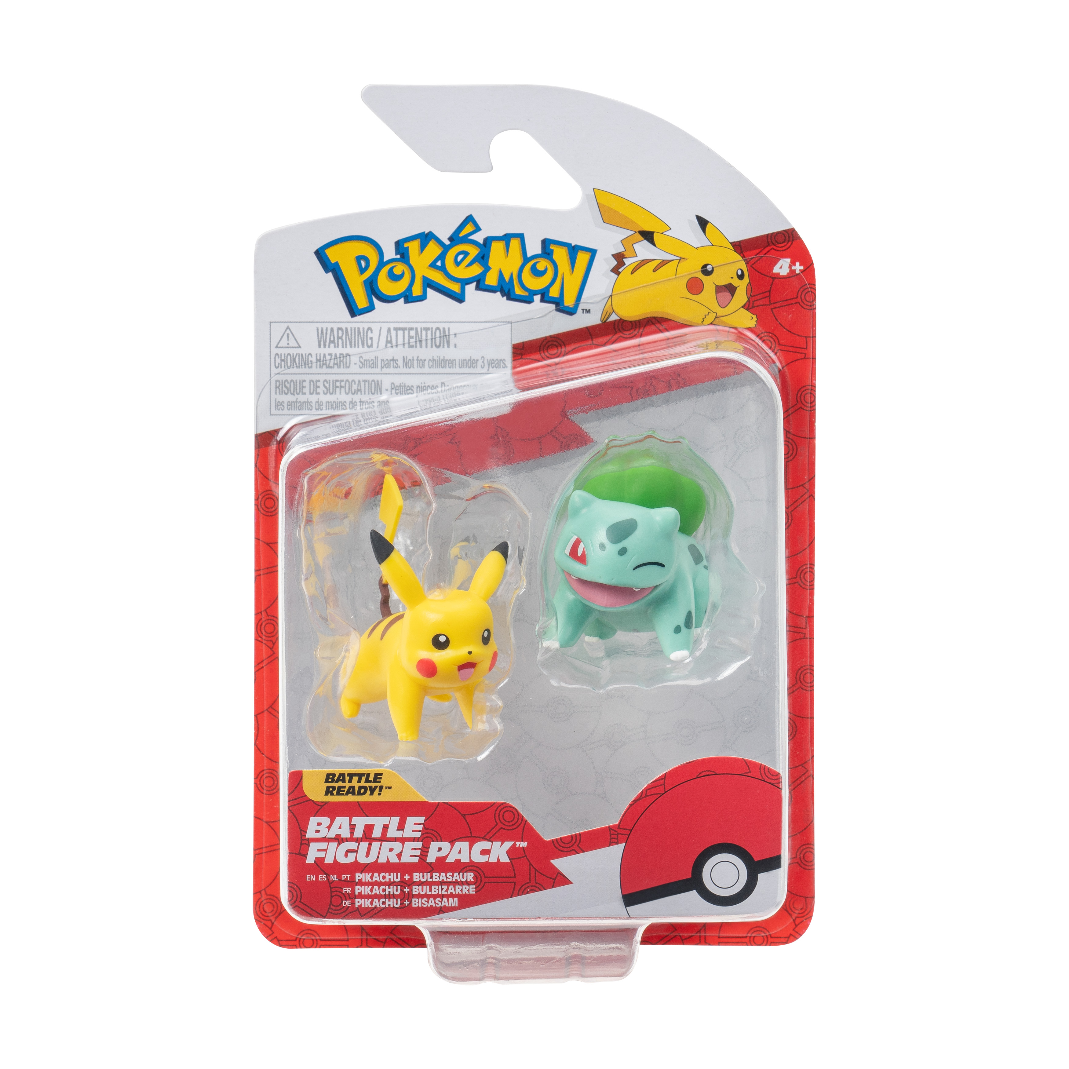 Pokémon - Battle Figure First Partner 2er Pack - Bisasam & Pikachu