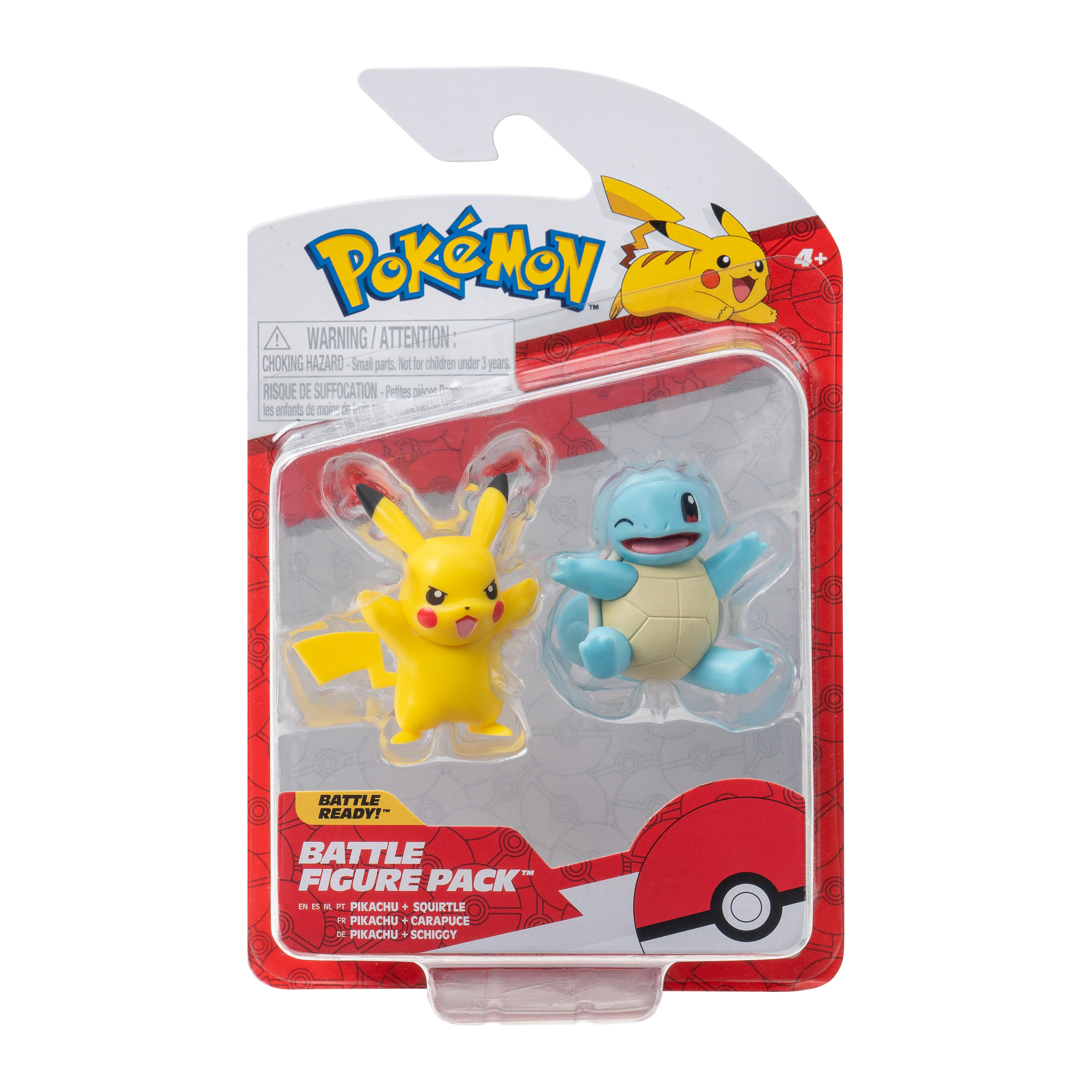 Pokémon - Battle Figure First Partner 2er Pack - Schiggy & Pikachu