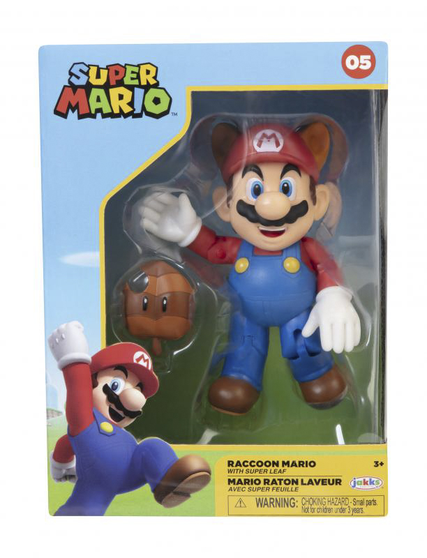 Super Mario - Racoon Mario 10 cm Figur (Sammlerbox)