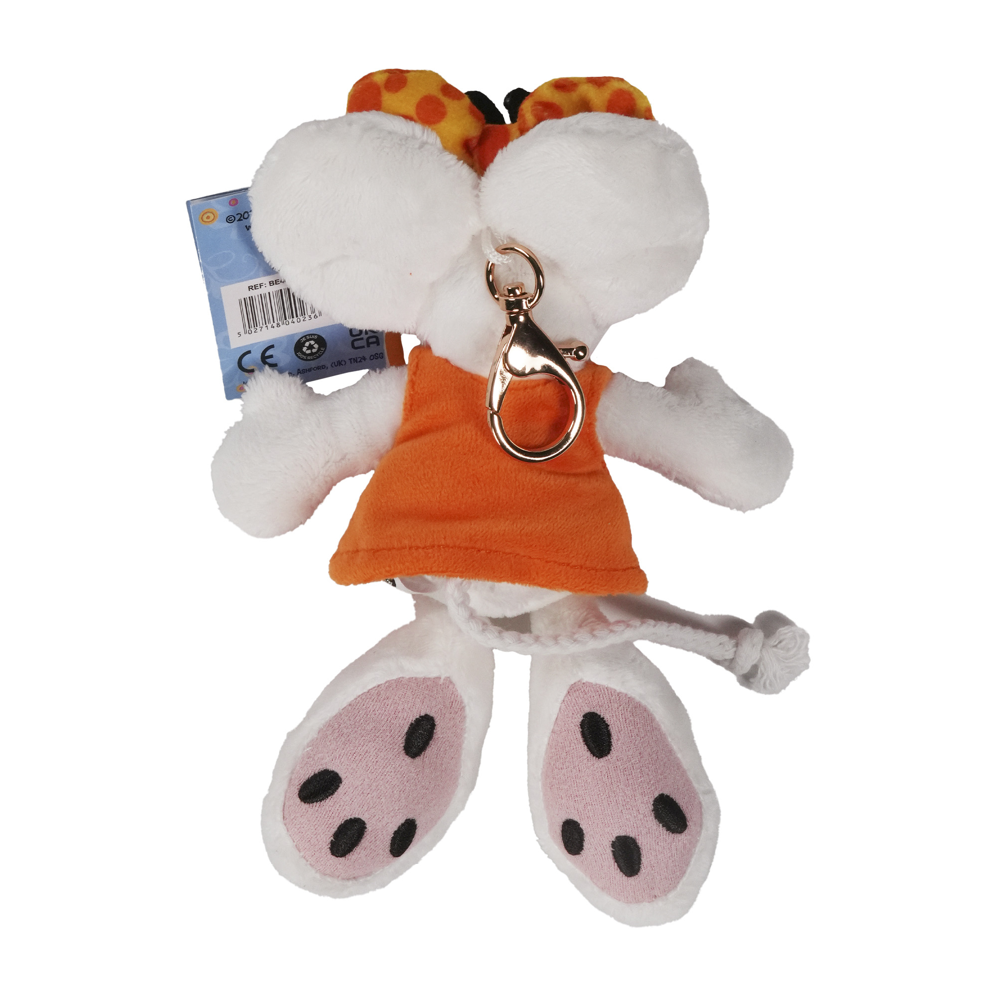 Diddl - Plüsch Schlüsselanhänger orange 15cm