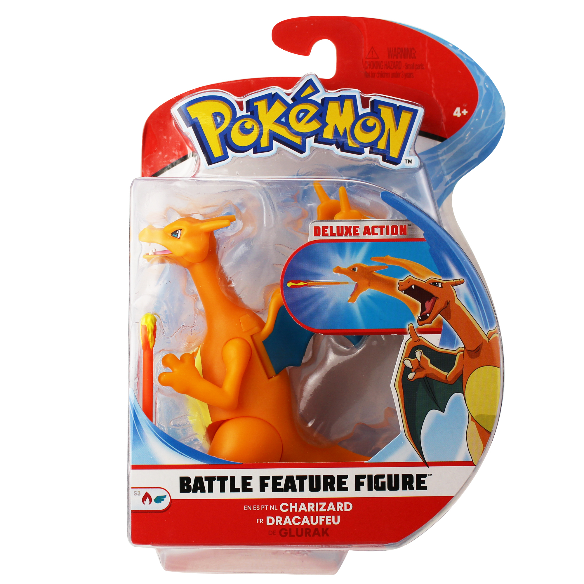 Pokémon - Battle Feature Figur - Glurak Pokémon - Battle Feature Figur - Glurak