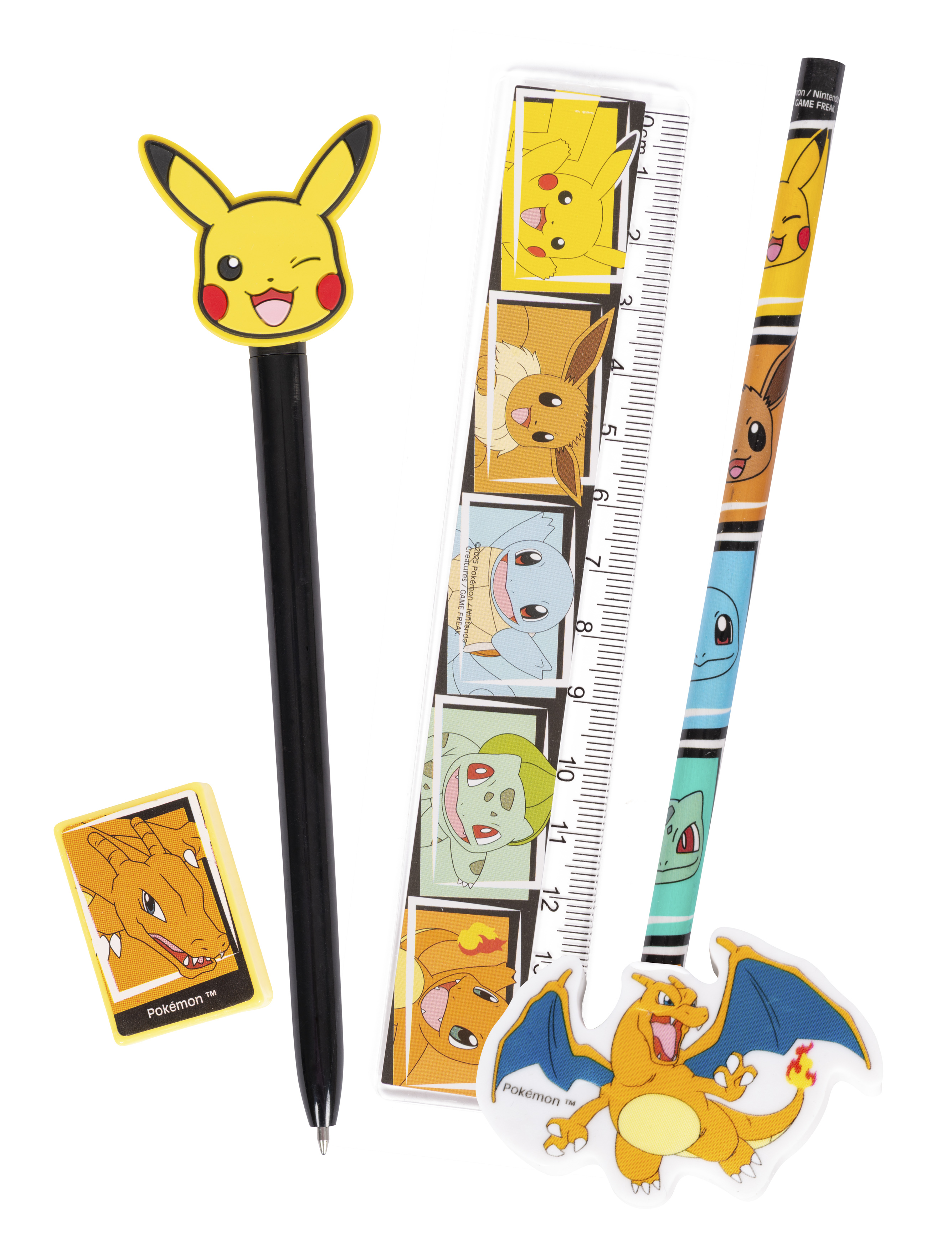 Pokémon - Schreibwaren 5er Set