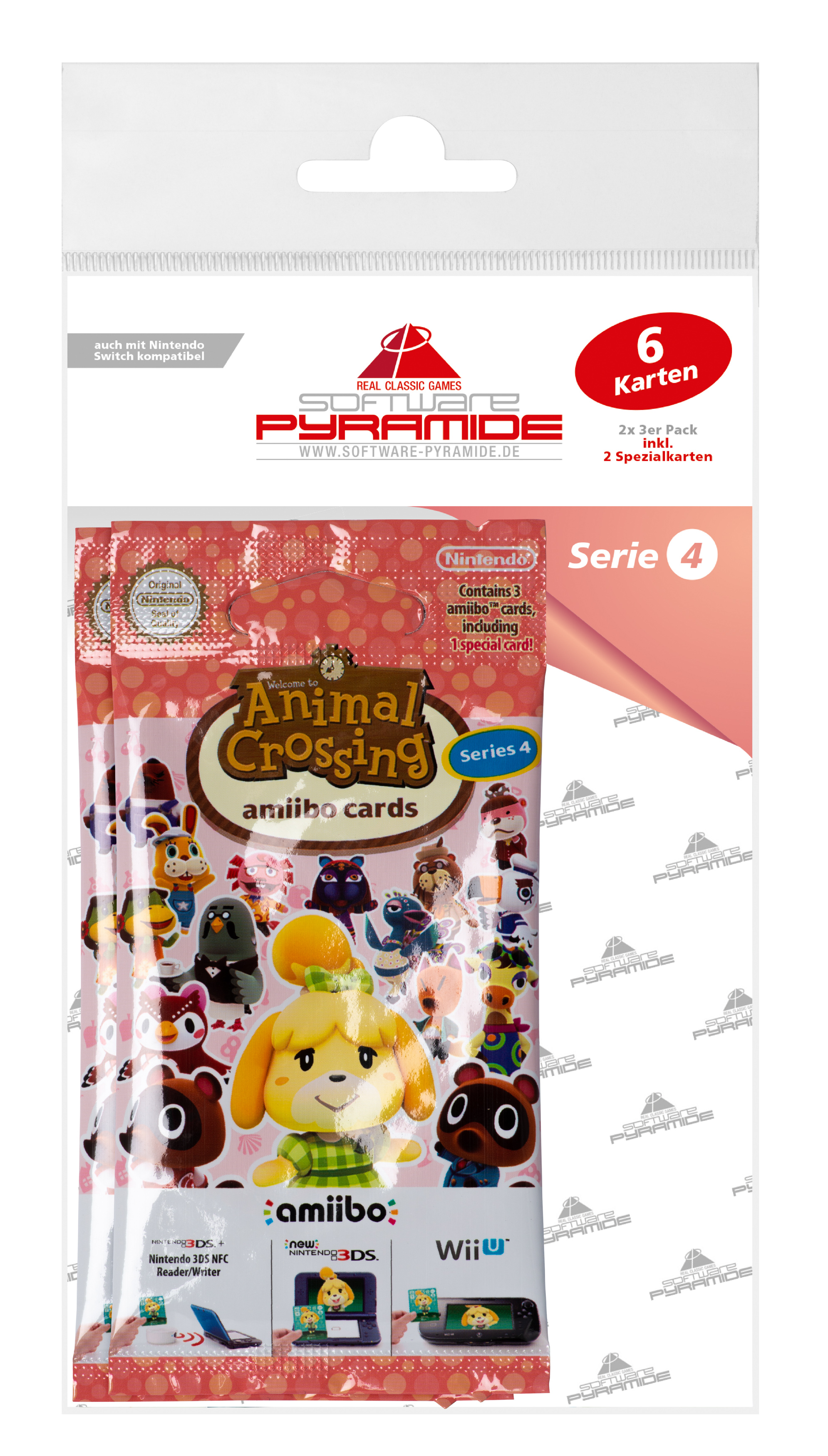 amiibo Animal Crossing - Serie 4 - 2x 3 Karten