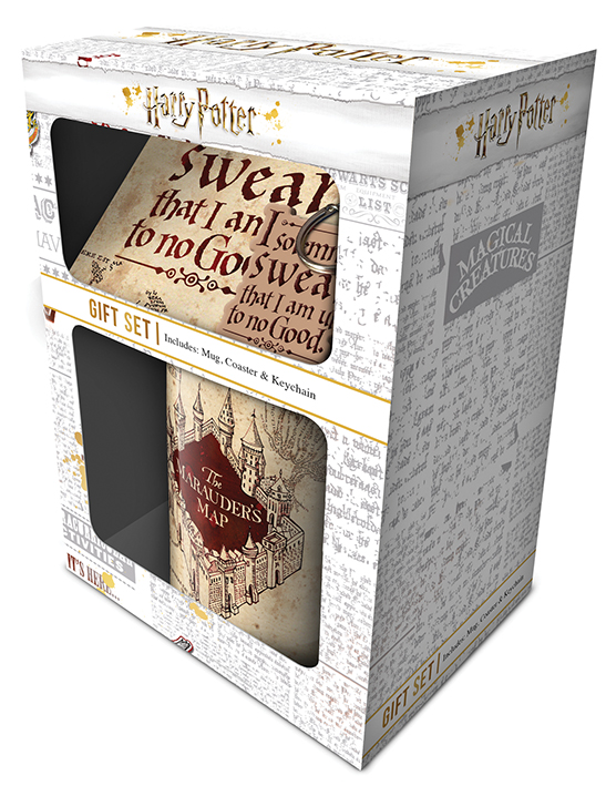 Geschenkset (Tasse, Untersetzer & Schlüsselanhänger) - Harry Potter
