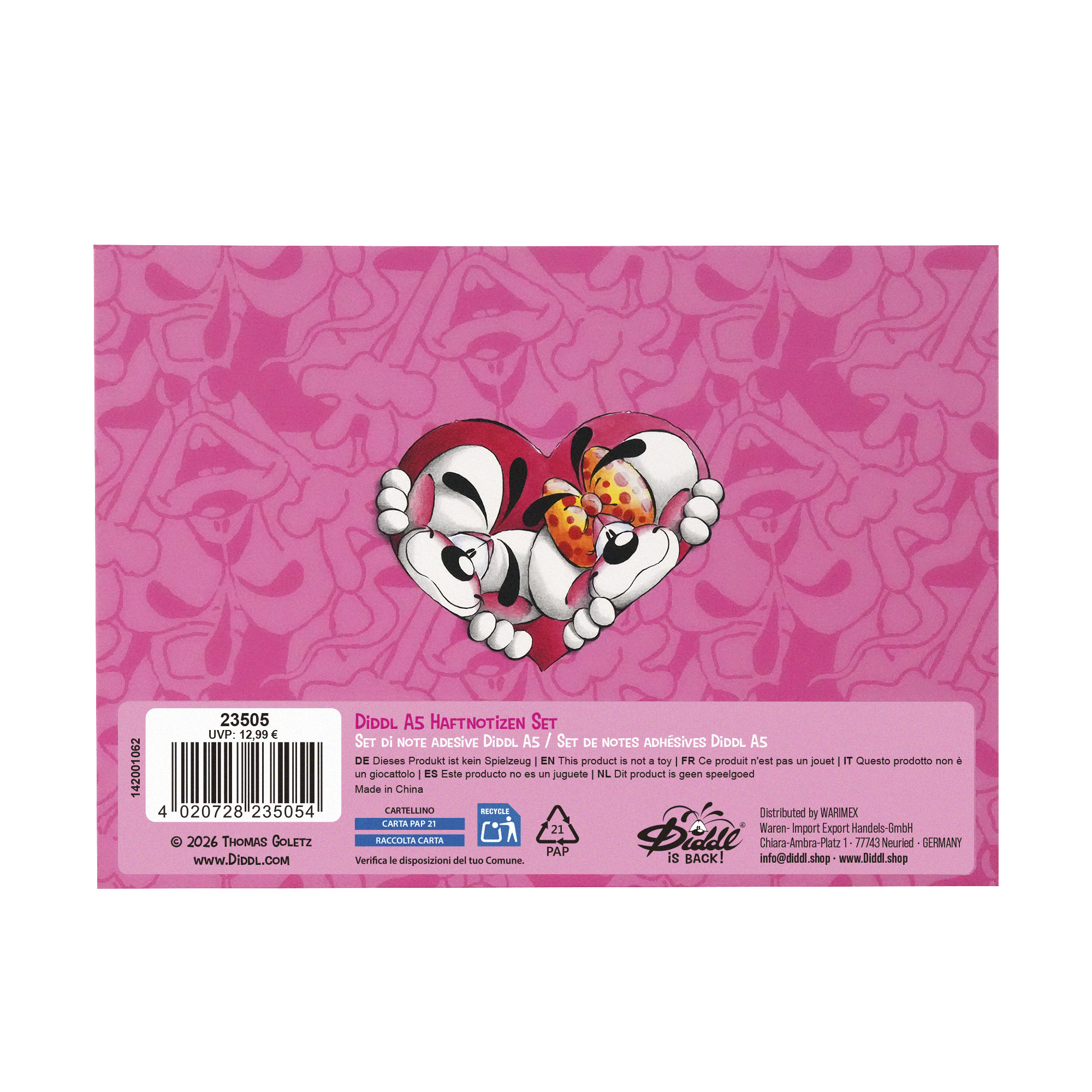 Diddl - Haftnotizen Set A5