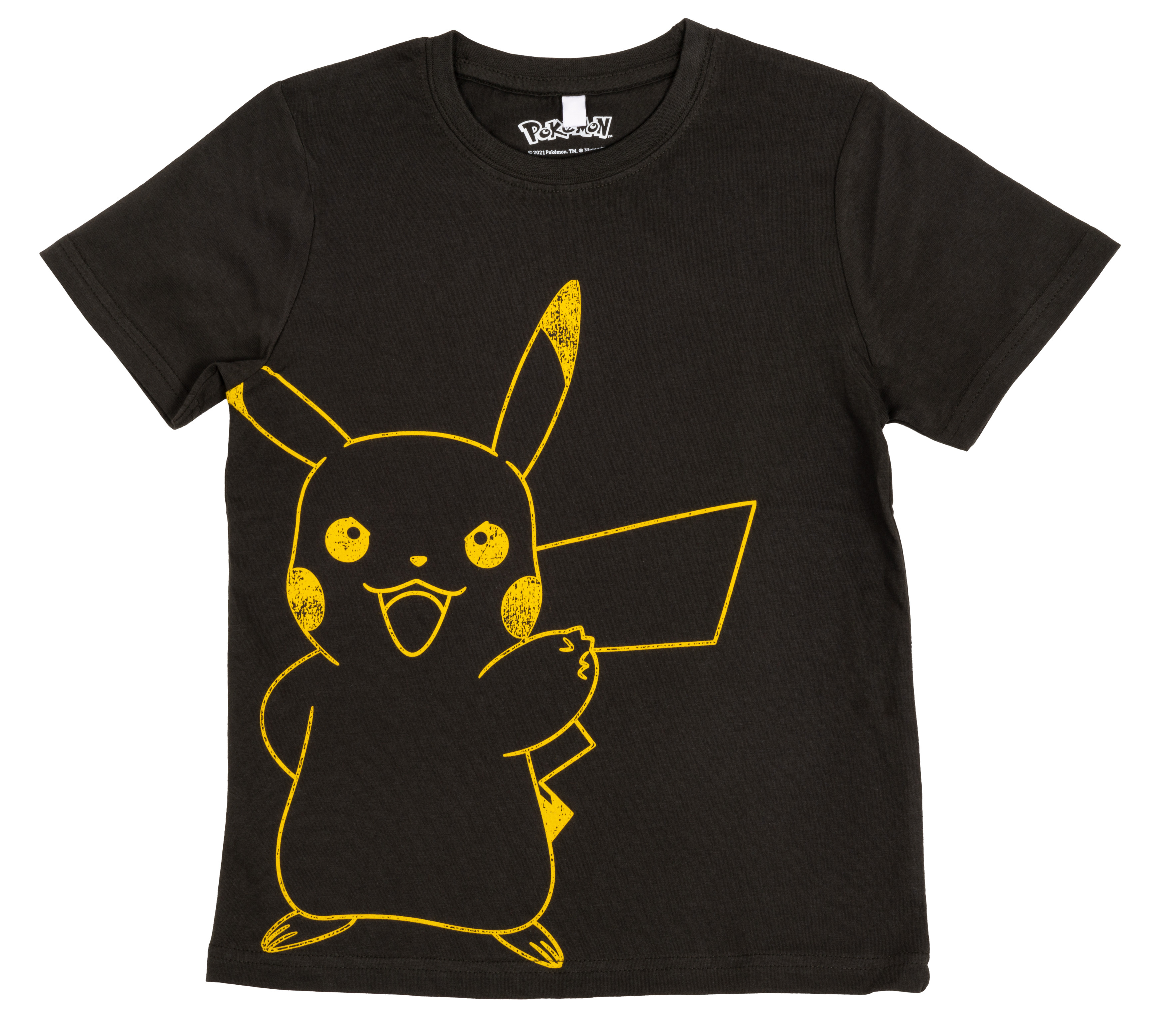 Pokémon - T-Shirt - Pikachu schwarz 128 cm