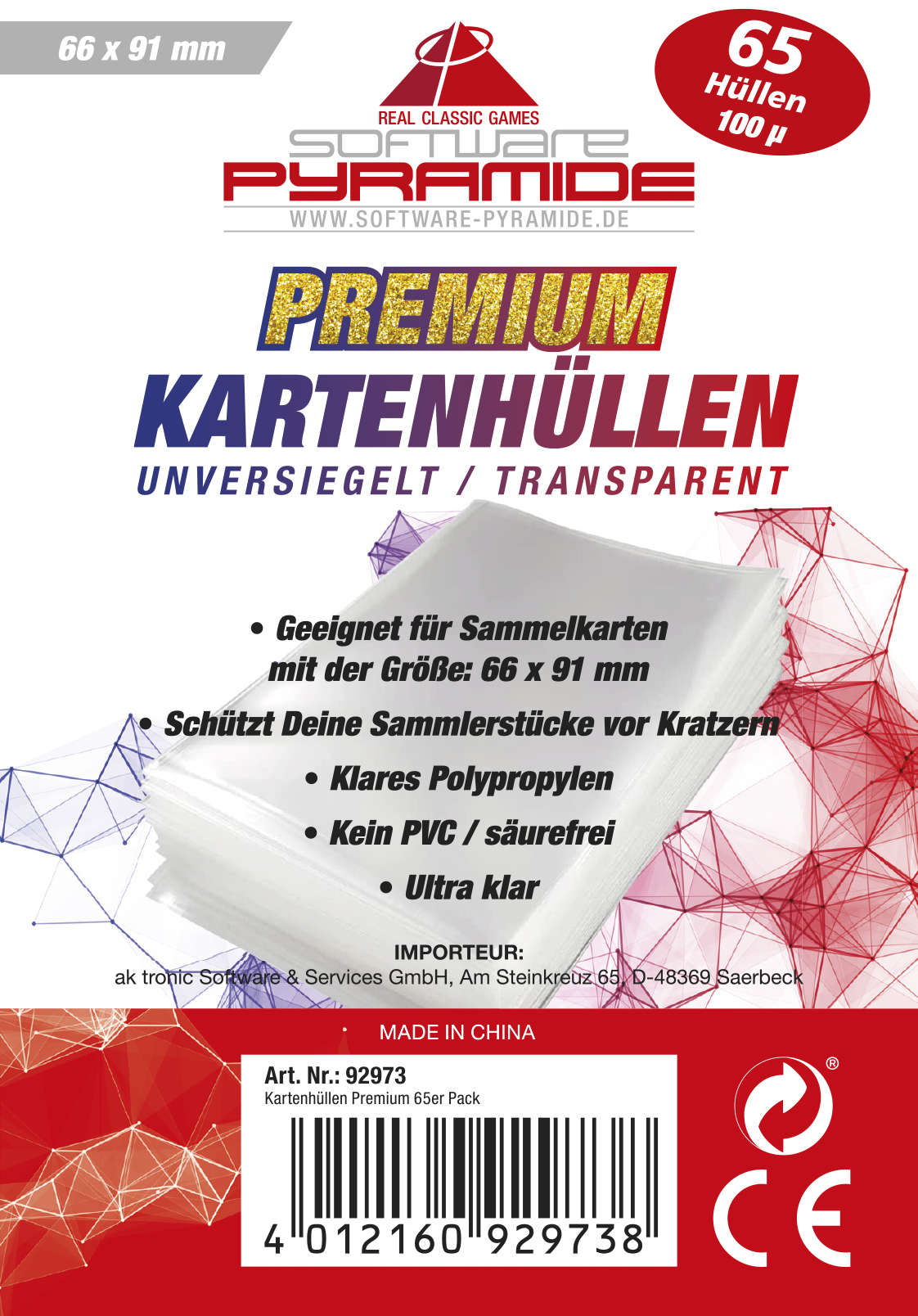 Kartenhüllen - Premium 65er Pack Kartenhüllen - Premium 65er Pack