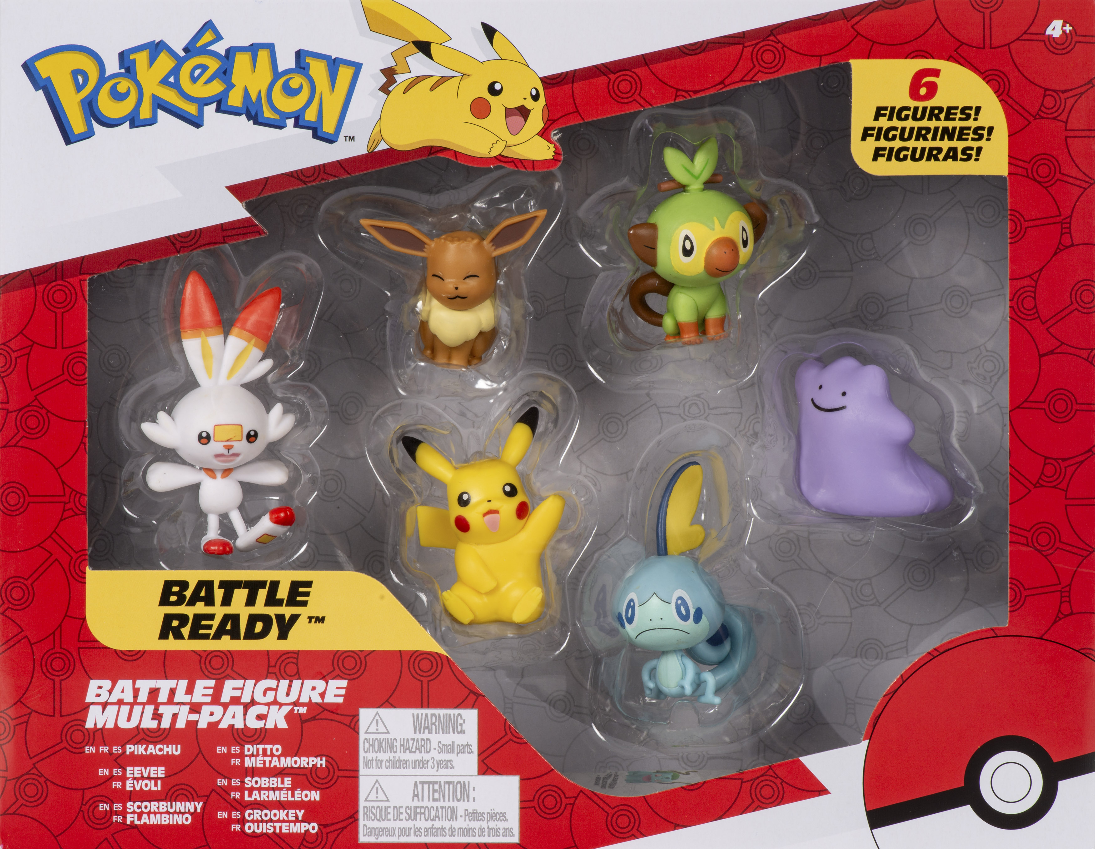 Pokémon - Battle Figuren 6er Multipack Pikachu