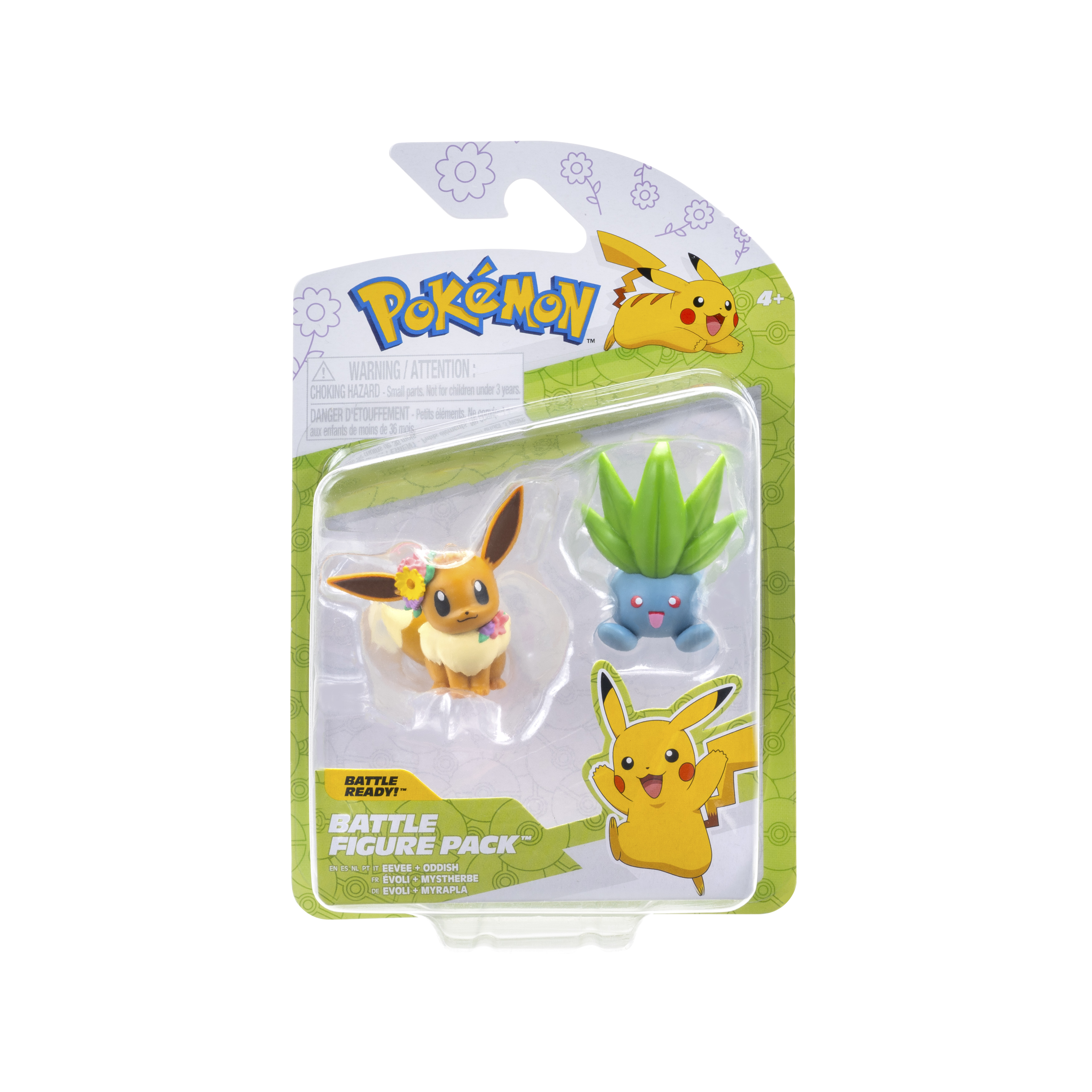 Pokémon - Battle Figur 2er Pack - Evoli & Myrapla Pokémon - Battle Figur 2er Pack - Evoli & Myrapla