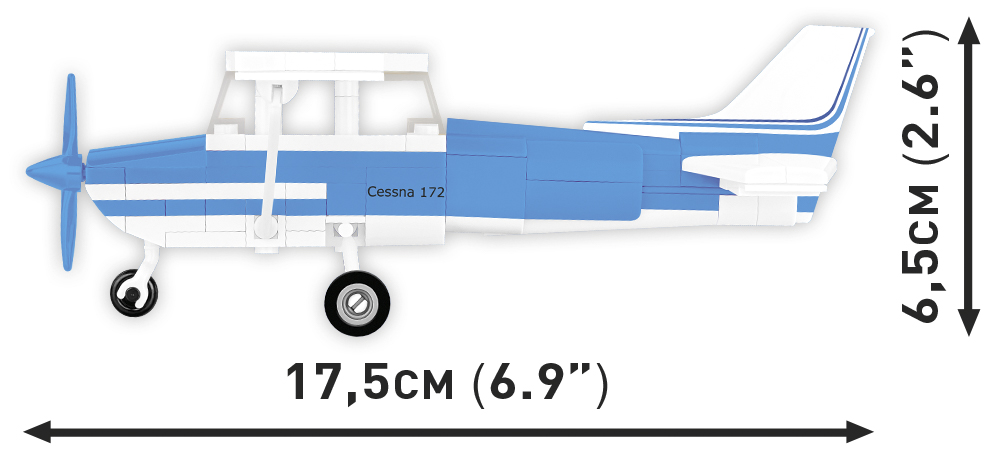 Cobi - Cessna 172 weiß-blau