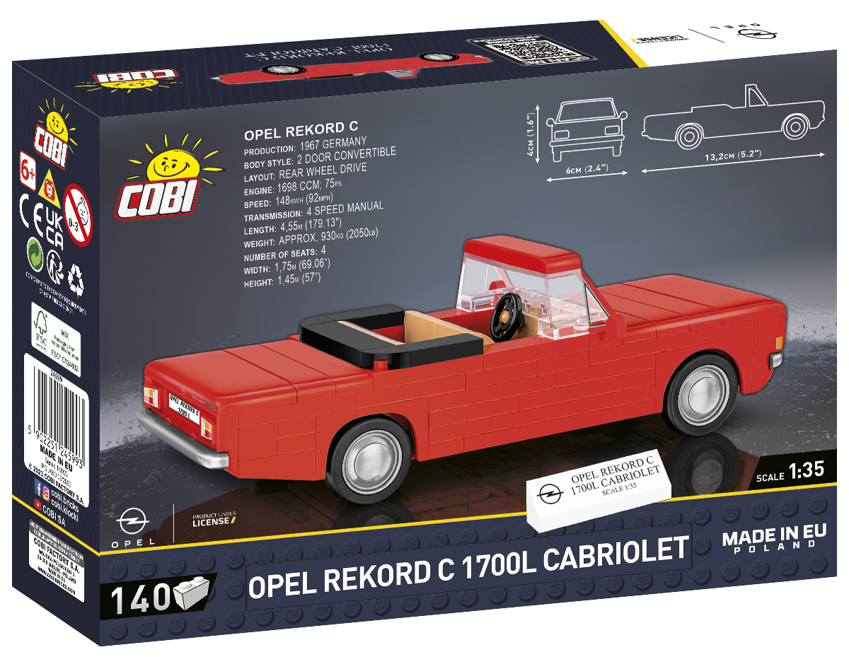 Cobi - Opel Rekord 1700 L Cabrio