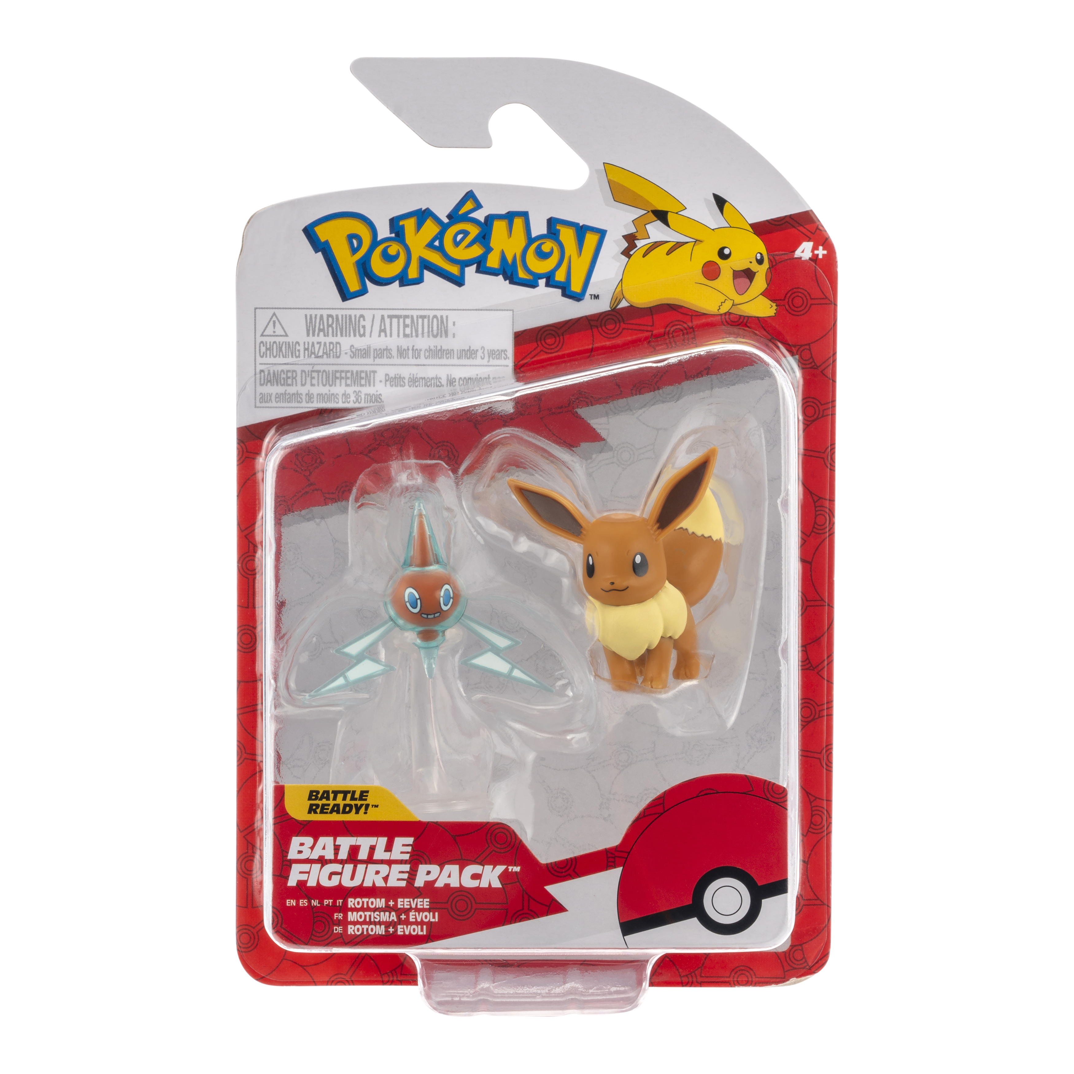 Pokémon - Battle Figur 2er Pack - Evoli & Rotom