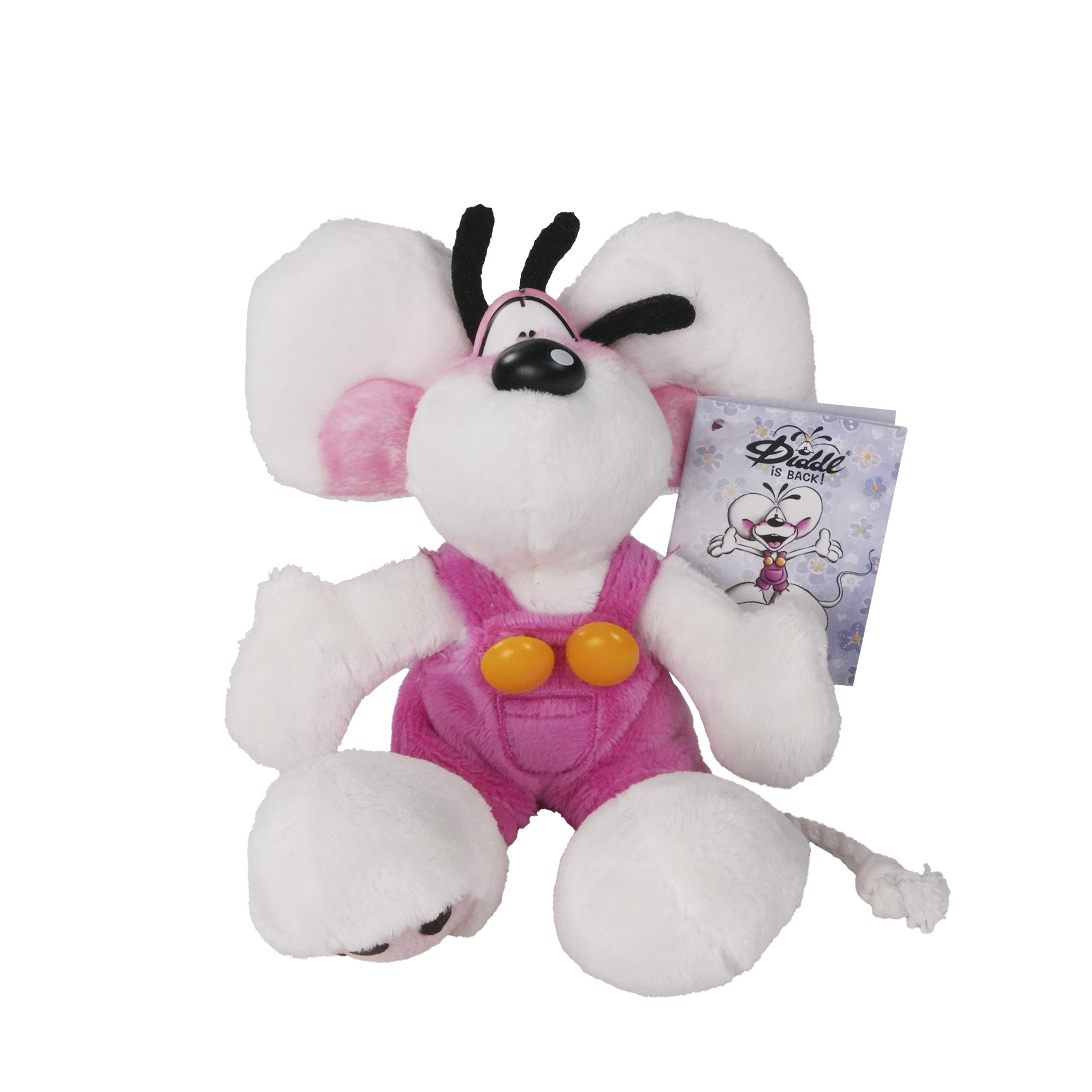 Diddl - Plüsch Schlüsselanhänger rosa 15cm