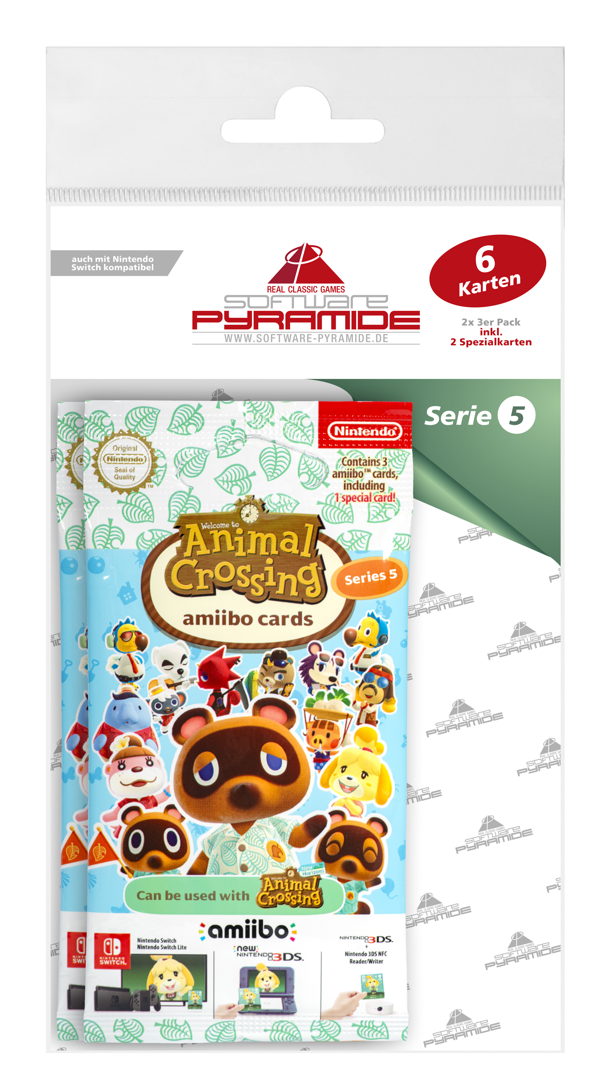 amiibo Animal Crossing - Serie 5 - 2x 3 Karten amiibo Animal Crossing - Serie 5 - 2x 3 Karten