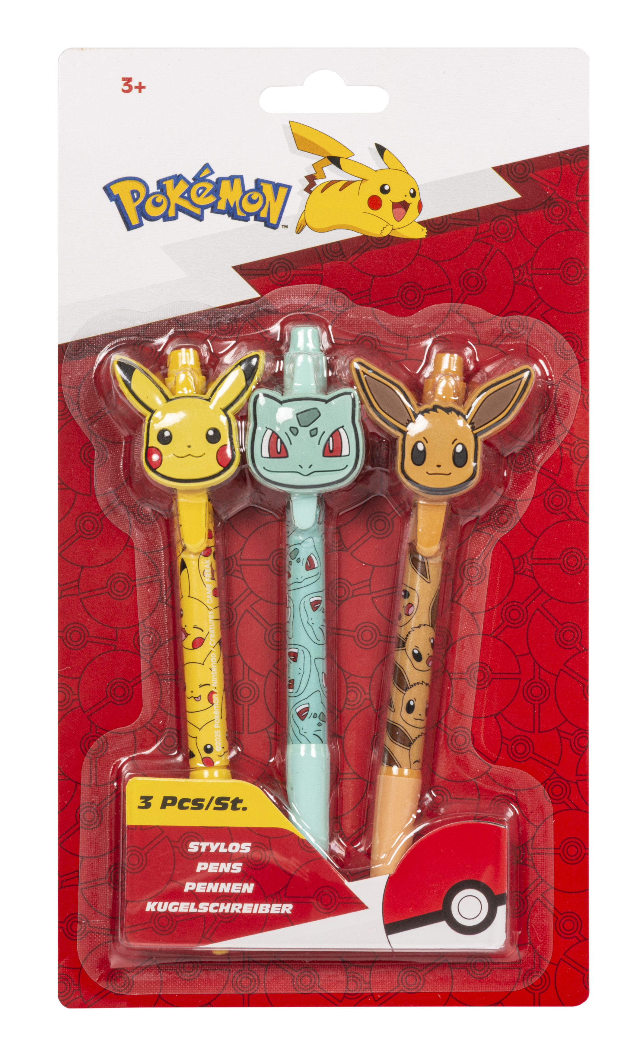Pokémon - Kugelschreiber 3er Set
