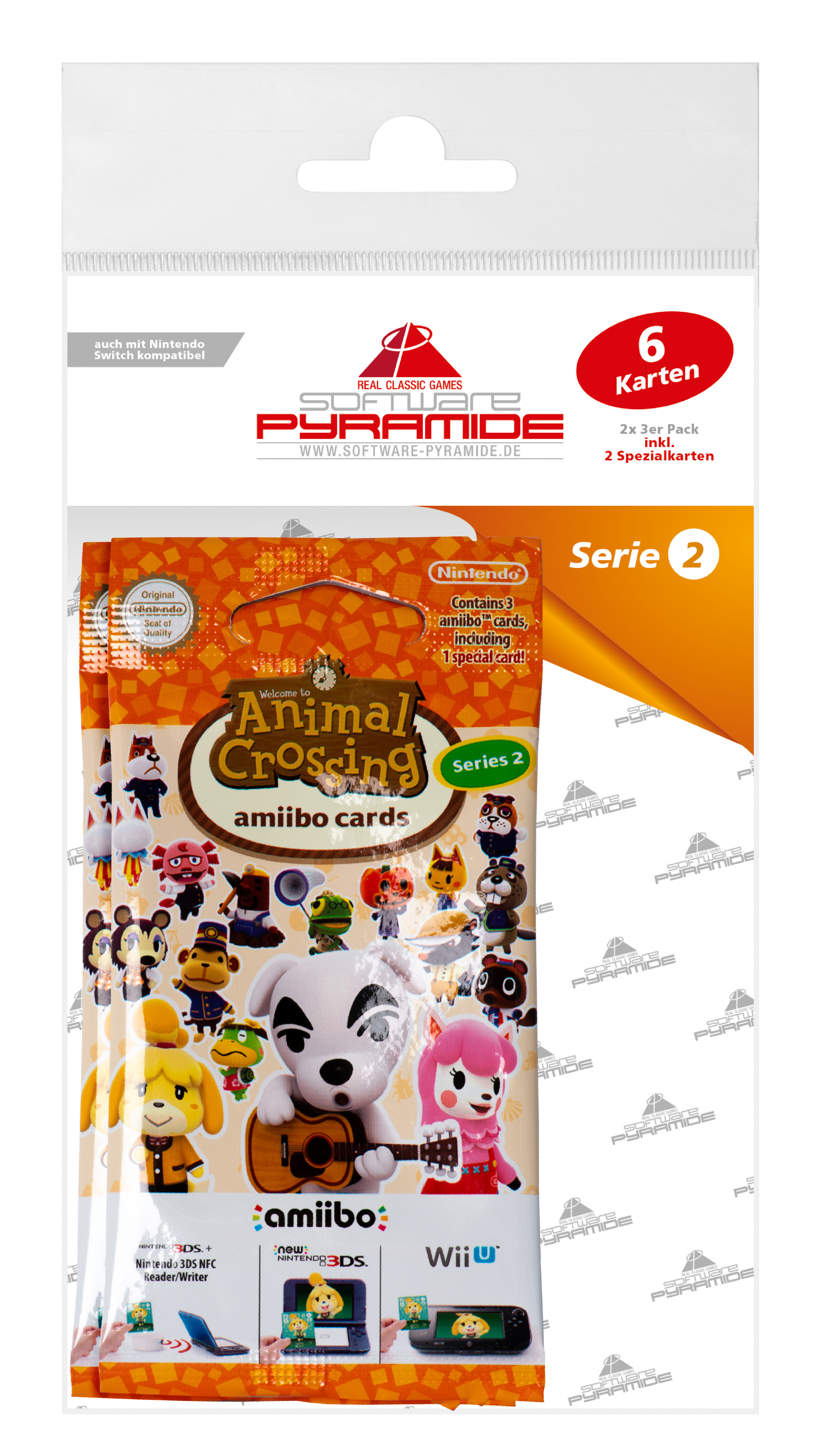 amiibo Animal Crossing - Serie 2 - 2x 3 Karten