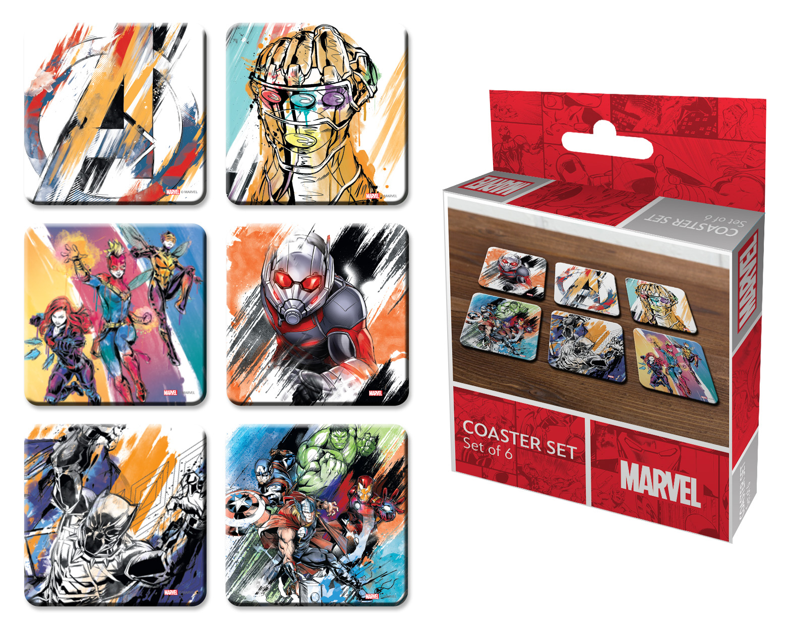 Avengers - Untersetzer - 6er Set Avengers - Untersetzer - 6er Set