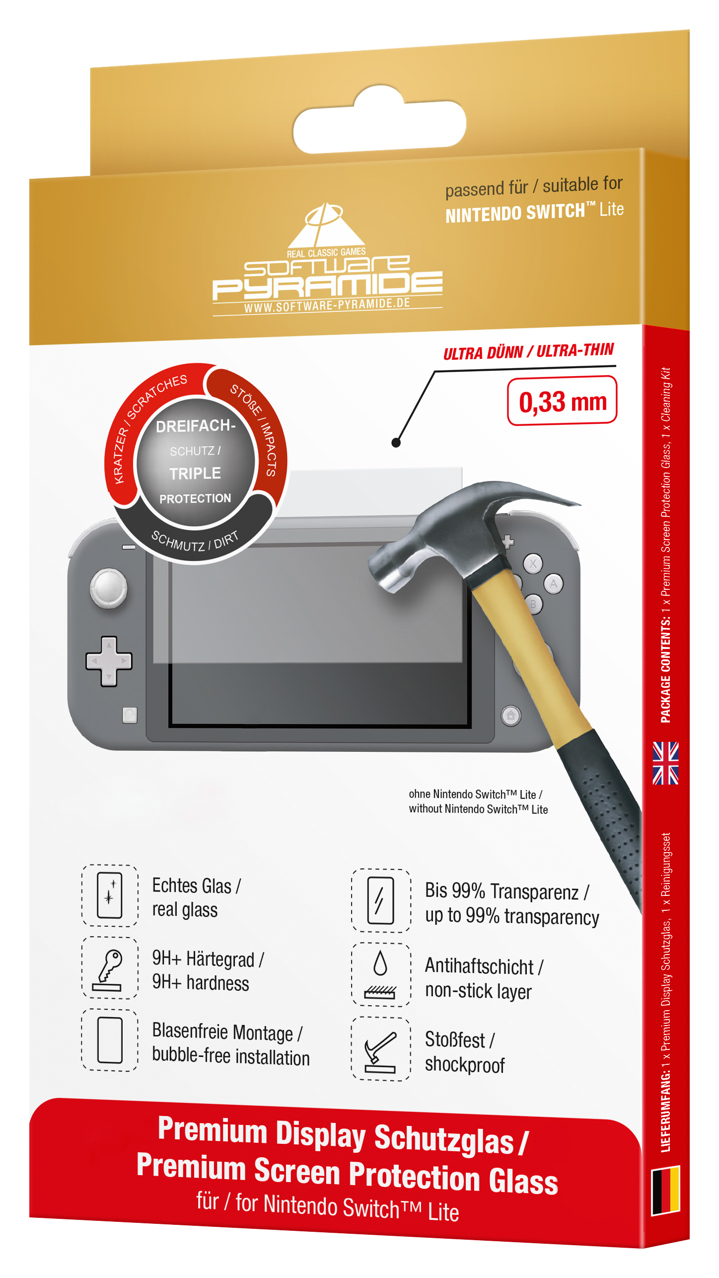 Nintendo Switch Lite: Schutzglas